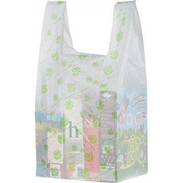 Пакет Майка БИО с рисунком, 32*65*2*7 см, 23 мкм, НД, 50 шт./уп.