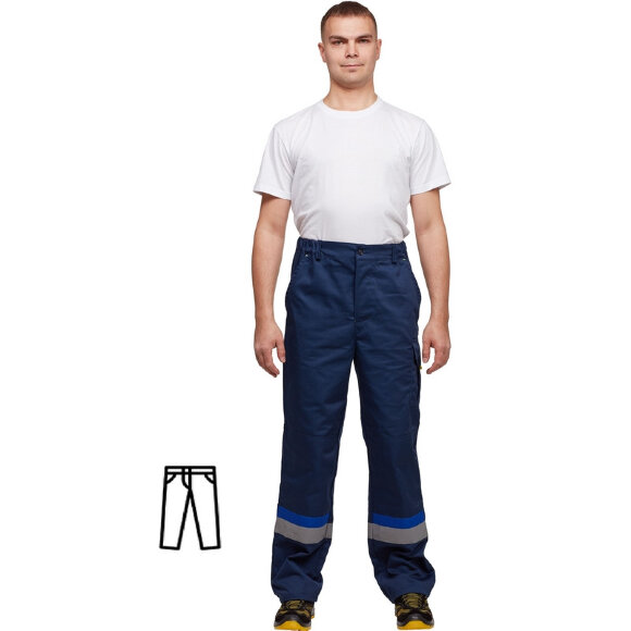 Спец.одежда летняя Брюки муж. л24-БР синие (р.56-58) 182-188
