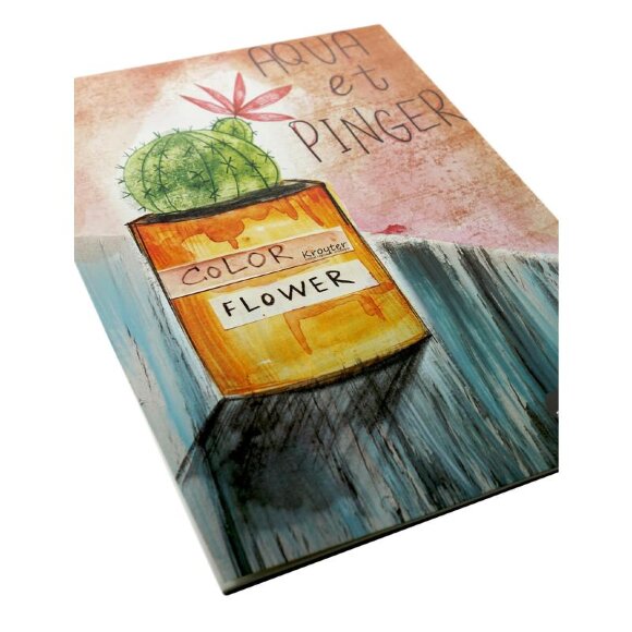 Альбом д/рисов.акварелью 10л А3,склейка,тв.подл,бл.180гр Серия Flower 00020