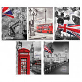 Тетрадь общая 80 л. кл. А4 формат  London  греб. арт. ТО80А49375
