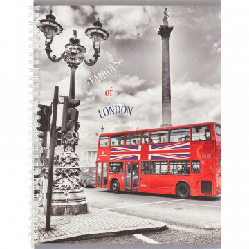 Тетрадь общая 80 л. кл. А4 формат  London  греб. арт. ТО80А49375