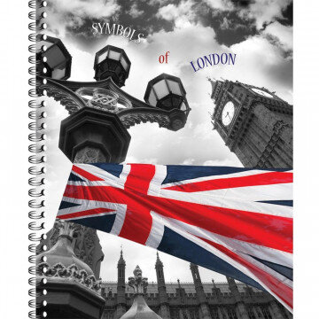 Тетрадь общая 80 л. кл. А4 формат  London  греб. арт. ТО80А49375