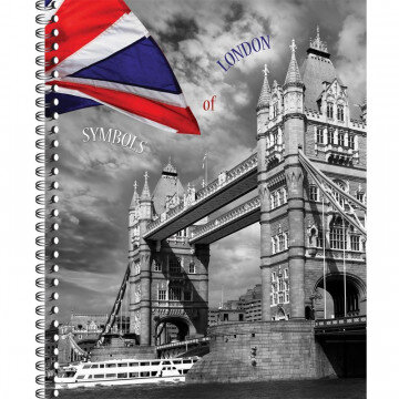 Тетрадь общая 80 л. кл. А4 формат  London  греб. арт. ТО80А49375