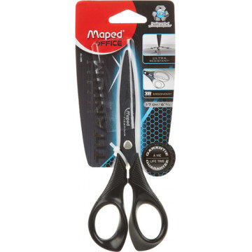 Ножницы Maped  EXPERT TITANIUM 170 мм, с титан.покрыт.,симметрич.,цв. черн.