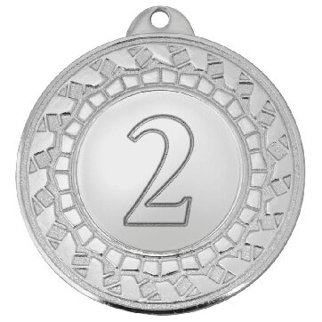 Медаль 2 место 45 мм серебро DC#MK309b-S Медаль 2 место 45 мм серебро DC#MK309b-S