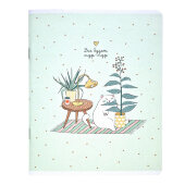 Тетрадь общая А5, 48 л. клетка, скрепка, поля Mur-mur лампа N2545