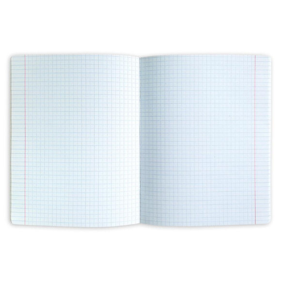 Тетрадь общая А5, 48 л. клетка, скрепка, поля Mur-mur лампа N2545