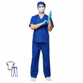 Костюм хирурга универс./м05-КБР,цв.вас (р.60-62) р.182-188