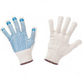 Перчатки защитные трикотажные ПВХ Точка 5 нитей 52г 10 класс р-р 9 5пар/уп