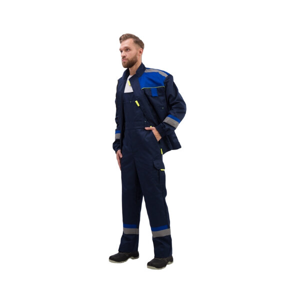 Спец.одежда летняя Полукомбинезон муж. л24-ПК синий (р.52-54) 182-188 Спец.одежда летняя Полукомбинезон муж. л24-ПК синий (р.52-54) 182-188