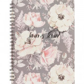 Тетрадь общая А5,80л,клет,спираль,мягк.перепл.156х207мм Emily Серый N1528