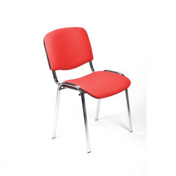 UP_EChair Rio(ИЗО) хром, к/з красный Z29
