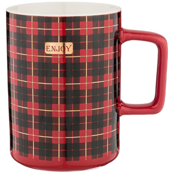 Кружка кофемания 340 мл, красная арт.756-232 Кружка кофемания 340 мл, красная арт.756-232