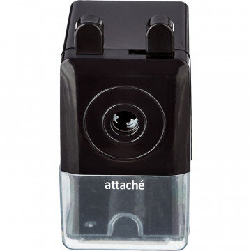 Точилка механическая Attache Economy, 8 мм, фиксация карандаша, чёрная