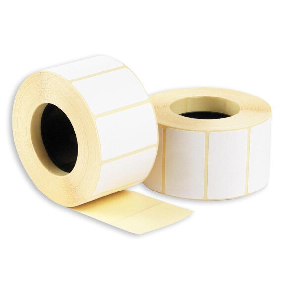 Термоэтикетки ЭКО 43x25мм, без печати, 1000шт./рул, вт 40мм, 60рул/уп. Термоэтикетки ЭКО 43x25мм, без печати, 1000шт./рул, вт 40мм, 60рул/уп.