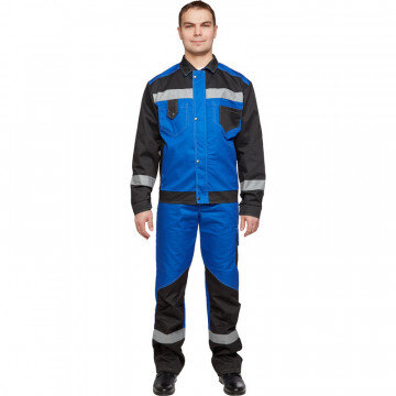 Спец.одежда летняя Костюм мужской л21-КБР вас/черн. (р.60-62) 182-188 Спец.одежда летняя Костюм мужской л21-КБР вас/черн. (р.60-62) 182-188