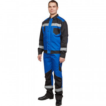 Спец.одежда летняя Костюм мужской л21-КБР вас/черн. (р.60-62) 182-188 Спец.одежда летняя Костюм мужской л21-КБР вас/черн. (р.60-62) 182-188