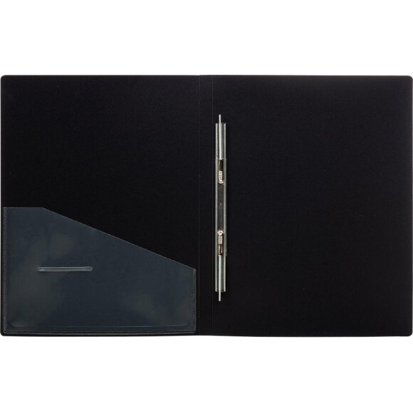 Скоросшиватель пластиковый с внутренним карманом Attache А4 чер 200л,0,7 мм