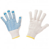 Перчатки защитные трикотажные ПВХ Точка 5 нитей 52г 10 класс р-р 8 5пар/уп