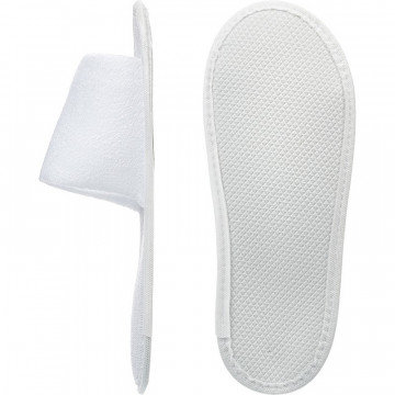 Тапочки одноразовые СтандМахрСпанб,отк.мыс,махр180г/кв2,Эва3мм100пар