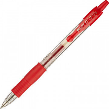 Ручка гелевая PILOT BL-G2-5 авт.резин.манжет.красная 0,3мм Япония Ручка гелевая PILOT BL-G2-5 авт.резин.манжет.красная 0,3мм Япония