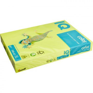 Бумага цветная IQ COLOR (А3,80г,NEOGB-желтый неон) пачка 500л.