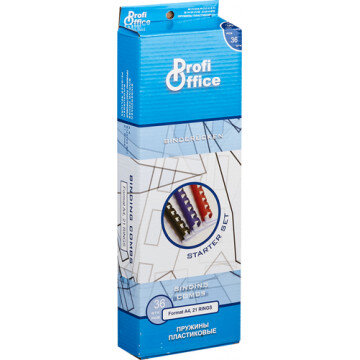 Пружины для переплета пластиковые ProfiOffice стартовый набор 36шт/уп.