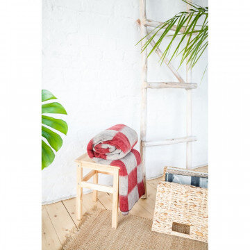 Одеяло 1,5-сп 70% Шуя с105 ИЛШ клетка (шерсть-70, хим.вол.30)