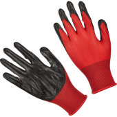 Перчатки защитные нейлоновые с нитриловым обливом 12пар/уп