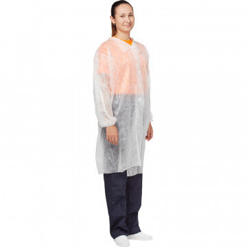 Халат одноразовый процедурный на липучке XL (10 шт./уп.)