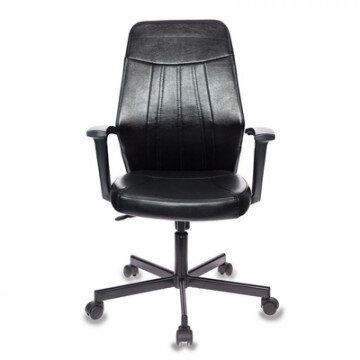 Кресло VB_EChair-224 PPU к/з черный, металл Кресло VB_EChair-224 PPU к/з черный, металл