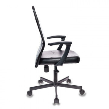 Кресло VB_EChair-224 PPU к/з черный, металл Кресло VB_EChair-224 PPU к/з черный, металл