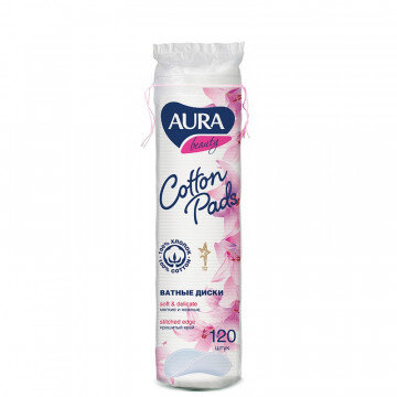 Диски ватные AURA 120 шт./уп..