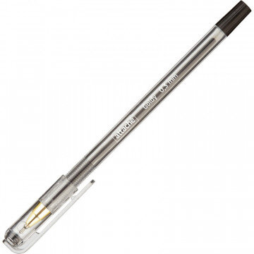 Ручка шариковая Attache Goldy, 0,3мм, черный, маслян.,неавт., б/манж. Ручка шариковая Attache Goldy, 0,3мм, черный, маслян.,неавт., б/манж.