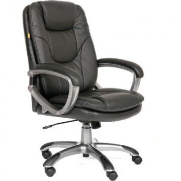 Кресло VT_CHAIRMAN 668 экокожа черная, пластик