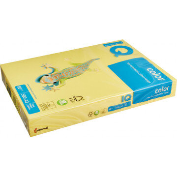 Бумага цветная IQ COLOR (А3,80г,CY39-канареечно-желтый) пачка 500л.