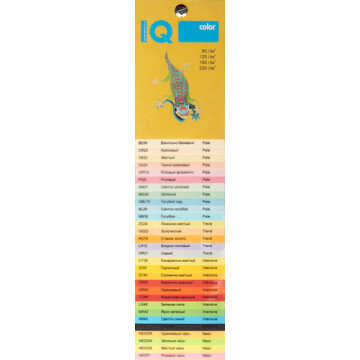 Бумага цветная IQ COLOR (А3,80г,CY39-канареечно-желтый) пачка 500л.