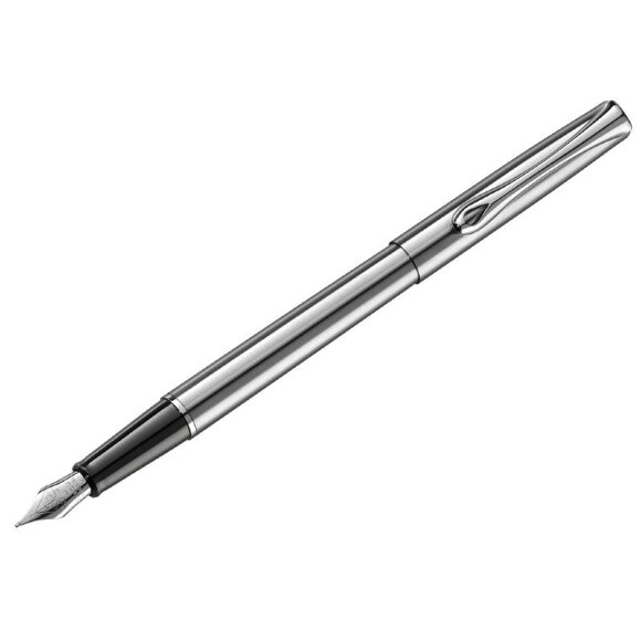 Ручка перьевая DIPLOMAT Traveller stainless steel F синий D10057495