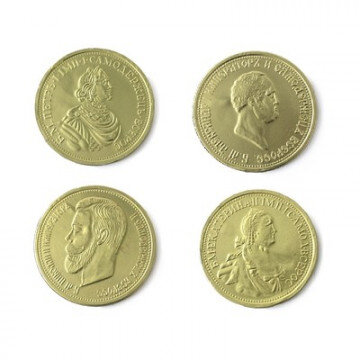 Набор из шоколада Медали 25г в ассортименте Императоры России 0205