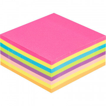 Блок-кубик Attache Selection куб 76х76, неон 7 цв. 400 л