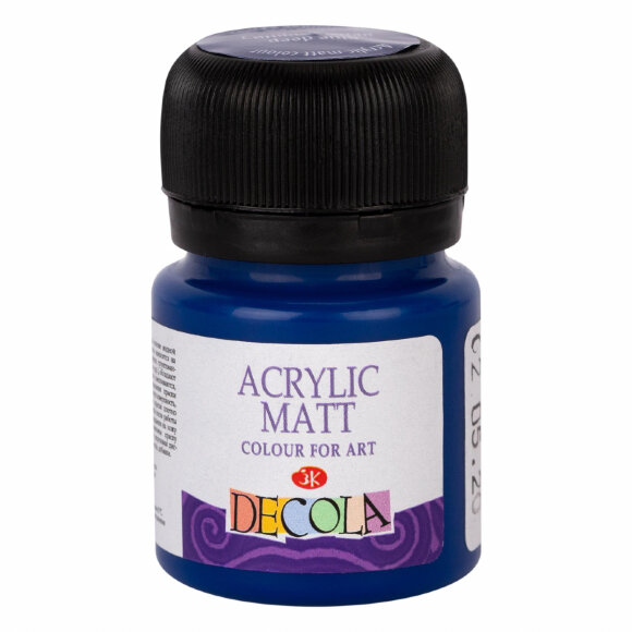 Краска акриловая Decola 20 мл мат. Синяя темная 14326517 Краска акриловая Decola 20 мл мат. Синяя темная 14326517