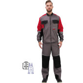 Спец.одежда летняя Костюм муж. л23-КПК сер/красн (р.48-50) 170-176 Спец.одежда летняя Костюм муж. л23-КПК сер/красн (р.48-50) 170-176
