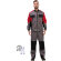 Спец.одежда летняя Костюм муж. л23-КПК  сер/красн (р.48-50) 170-176