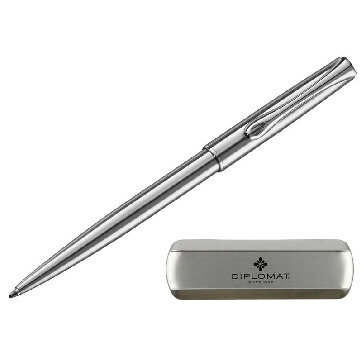 Ручка шариковая DIPLOMAT Traveller stainless steel синий D10061083 Ручка шариковая DIPLOMAT Traveller stainless steel синий D10061083