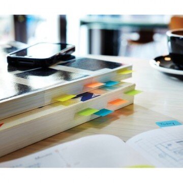 Клейкие закладки пласт. 1цв.по 100л. 25мм голуб Post-it ?680-BB2