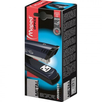 Степлер Maped настольный ADVANCED METAL, до 25 лист, цв.син скоб24/6-26/6 Степлер Maped настольный ADVANCED METAL, до 25 лист, цв.син скоб24/6-26/6