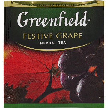 Чай Greenfield Festive Grape фруктовый фольгир.25пак/уп 0522-10