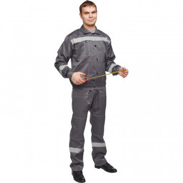 Спец.одежда летняя Костюм муж. л22-КБР т.сер./св.сер (р.56-58) 182-188