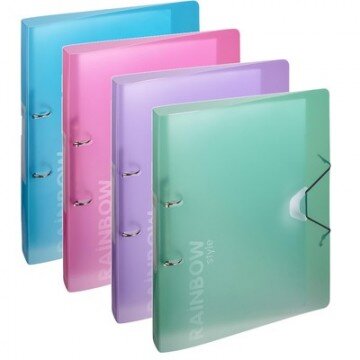 Папка на 2-х кольцах Attache Rainbow Style зеленый