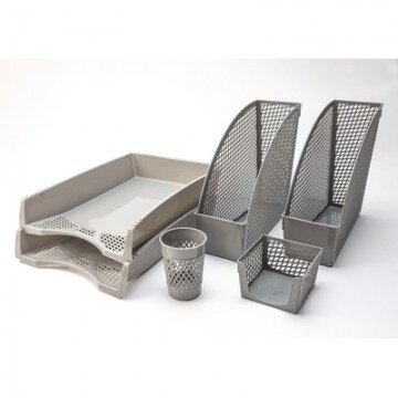 Набор настольный пластиковый  Attache эконом  серый